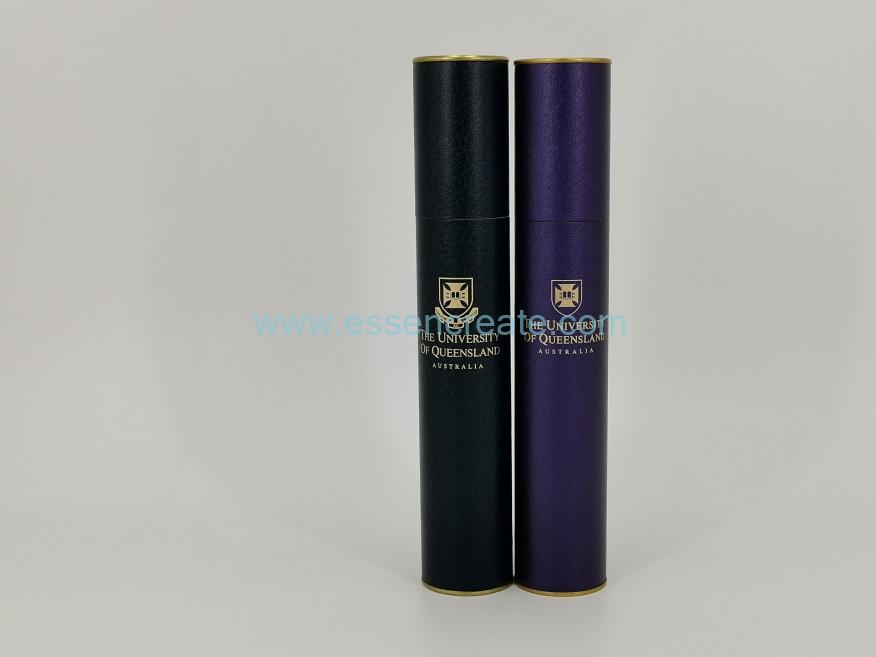 Univercity Certificate Diploma Packaging Gold End Paper Tube 