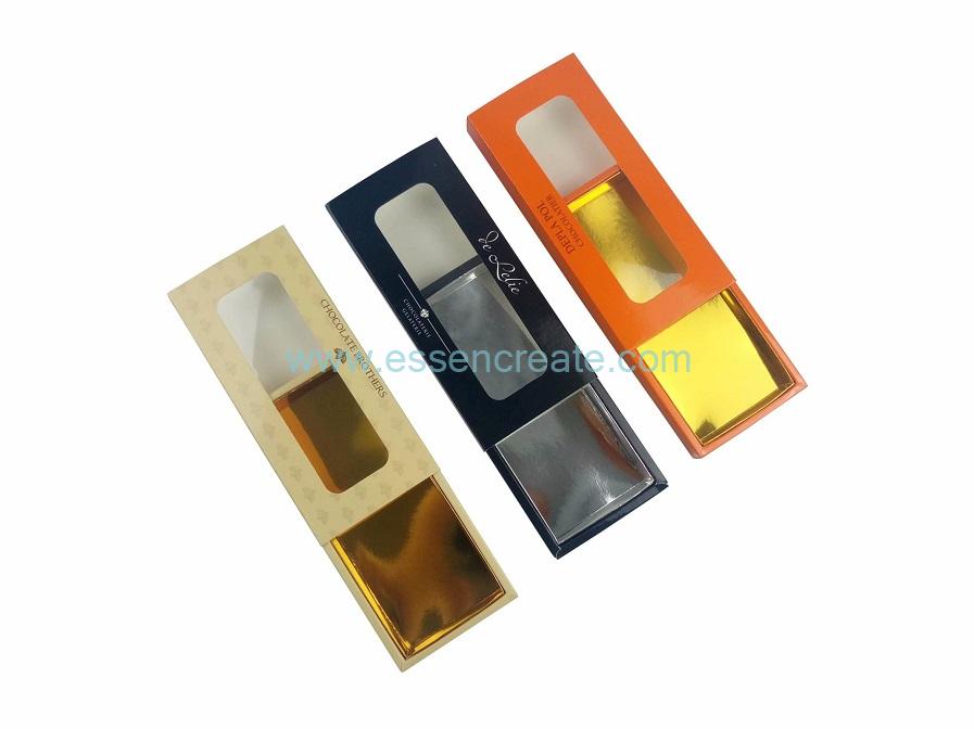 Drawer Sliding Art Paper Box with Clear Window