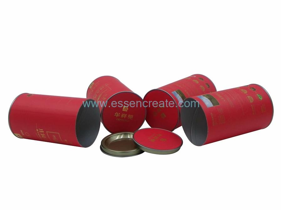 Airtight Paper Cans with Tin End
