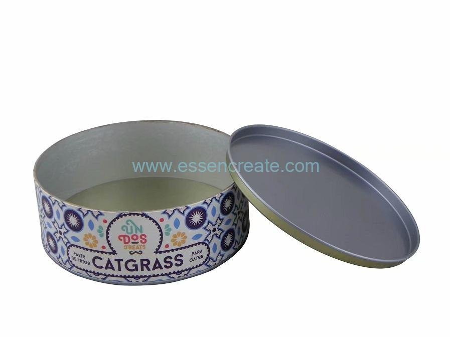 Round Paper Cardboard Box with Tin End