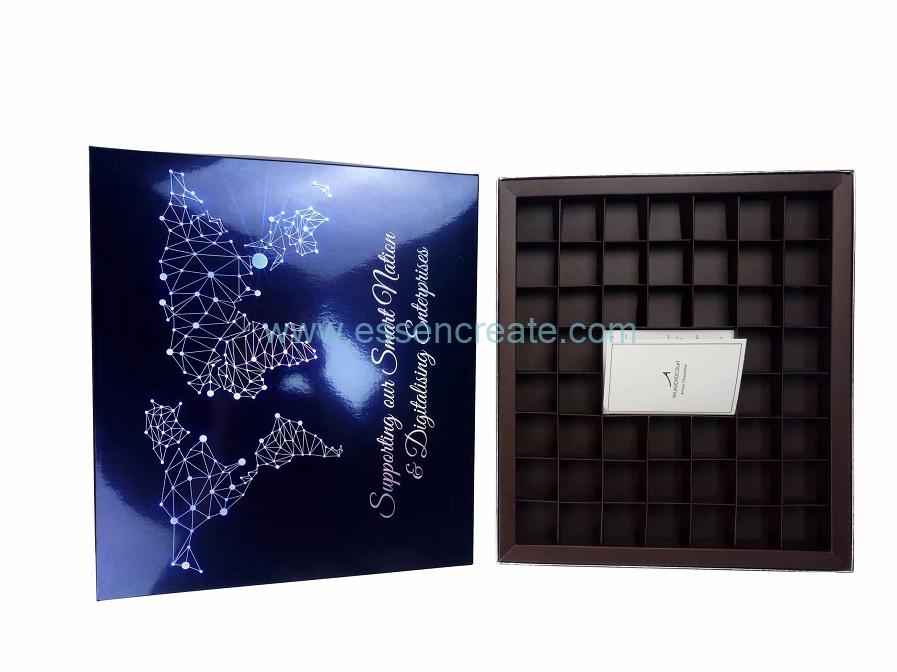 Pralines Packaging Box with Chocolate Paper
