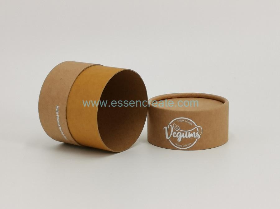 Food Supplement Packaging Paper Cans