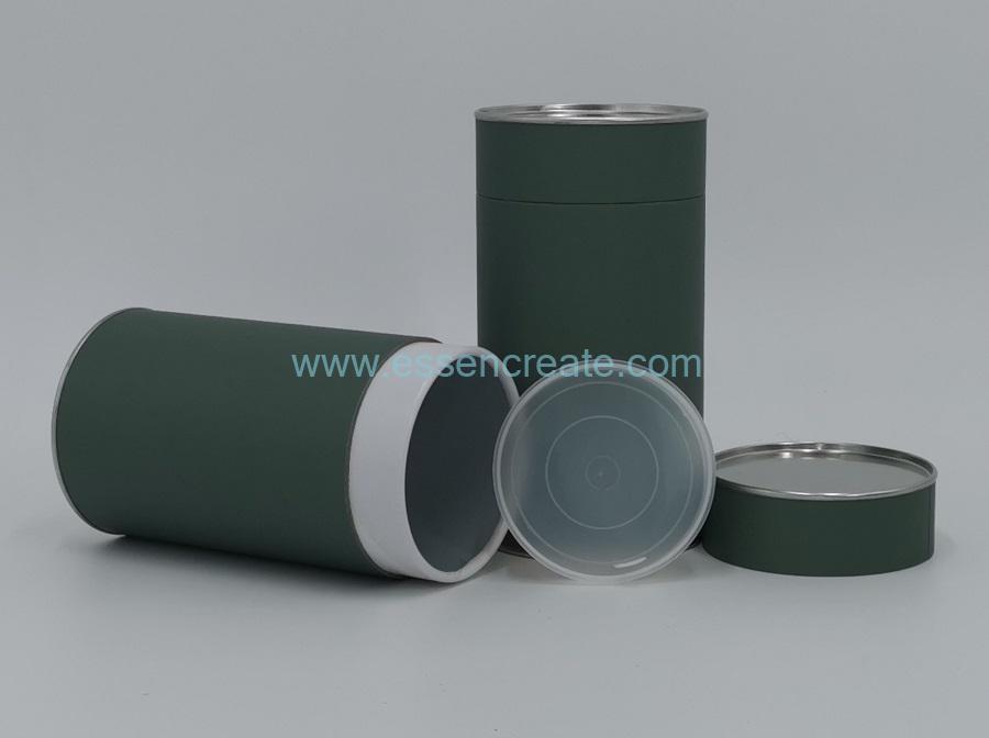 Composite Paper Cans with Metal Lid