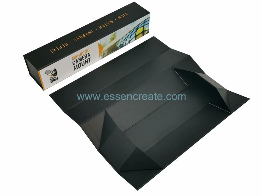 Black Foldable Magnetic Gift Box with EVA inserts