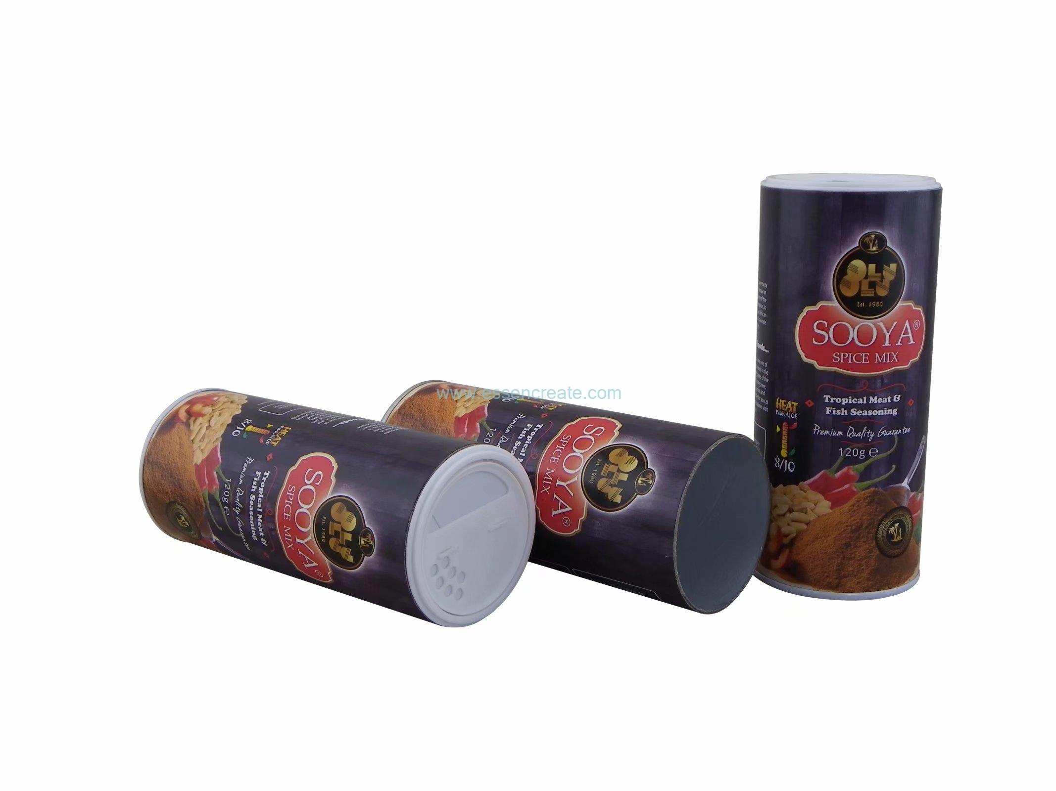 Pepper Ginger Powder Packaging Composite Shaker Paper Tube