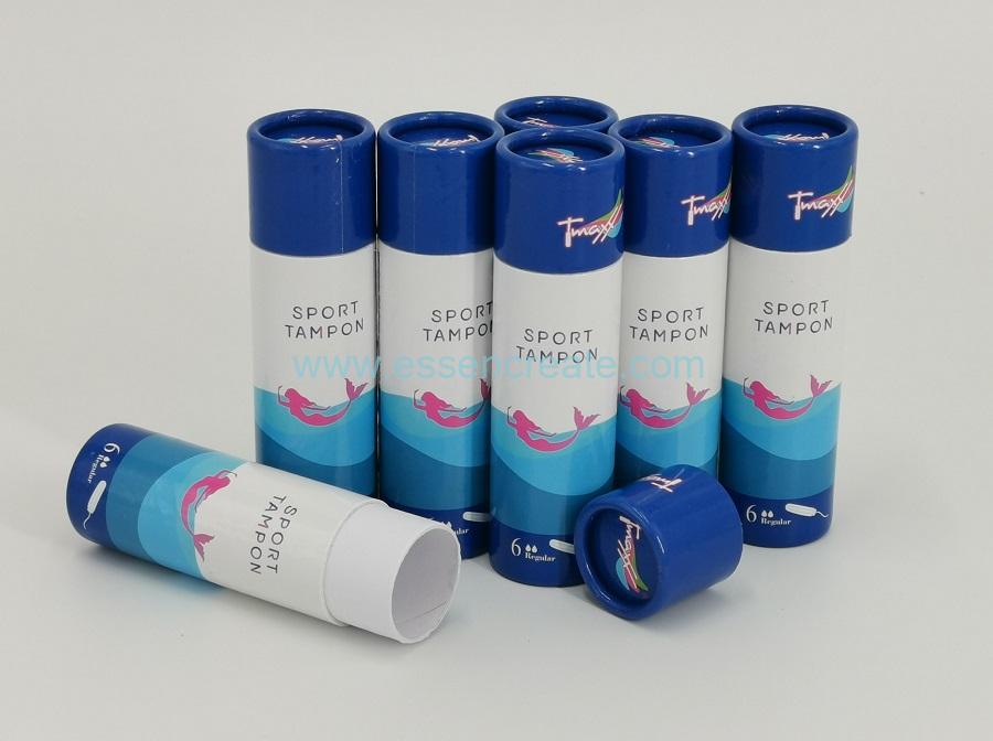 Sport Tampon Packging Tube Box