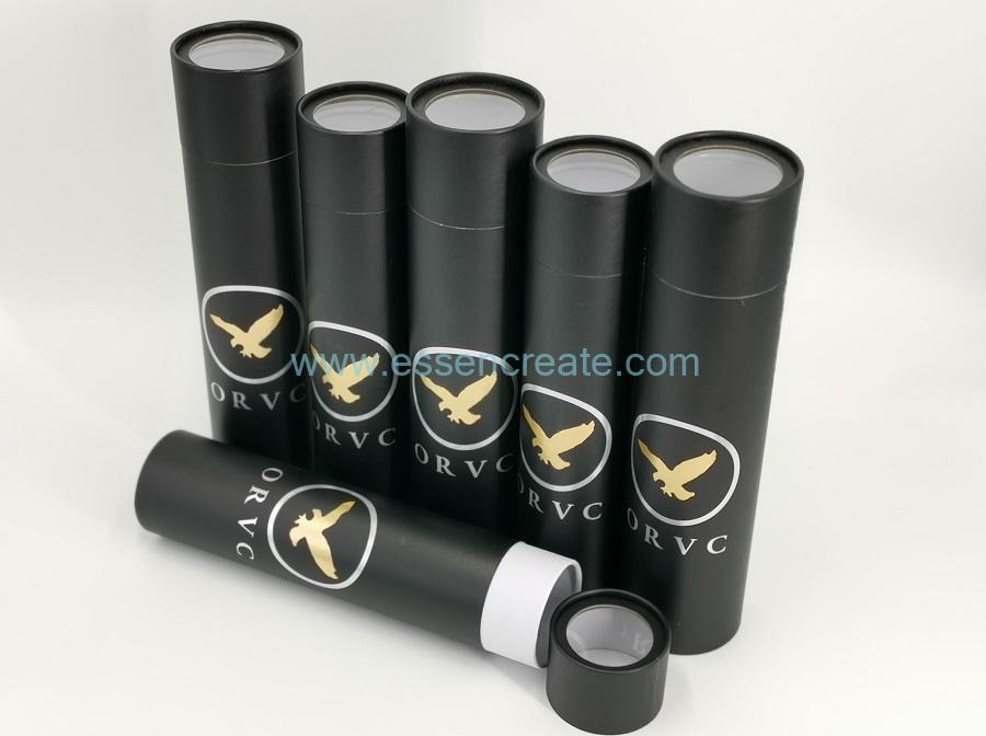 Cylinder Cardboard Tube Packaging with PET window