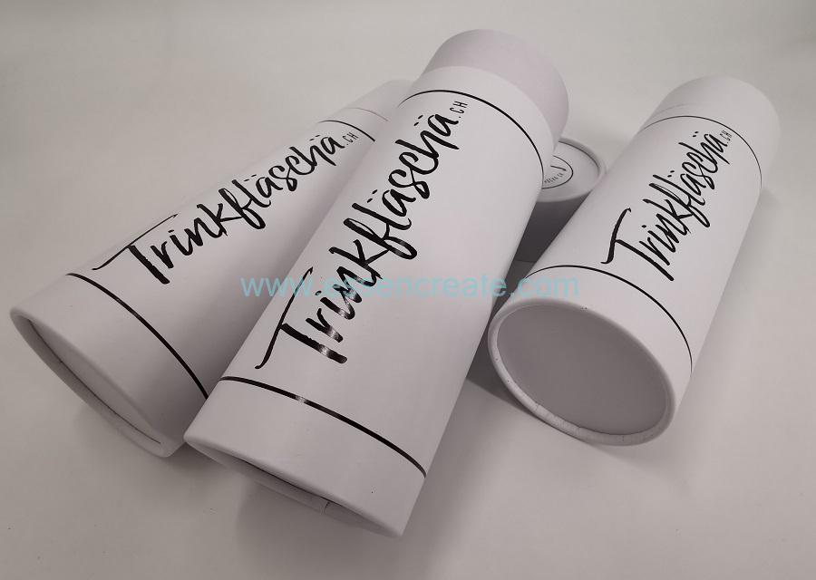 White Rolled Edge Paper Tubes