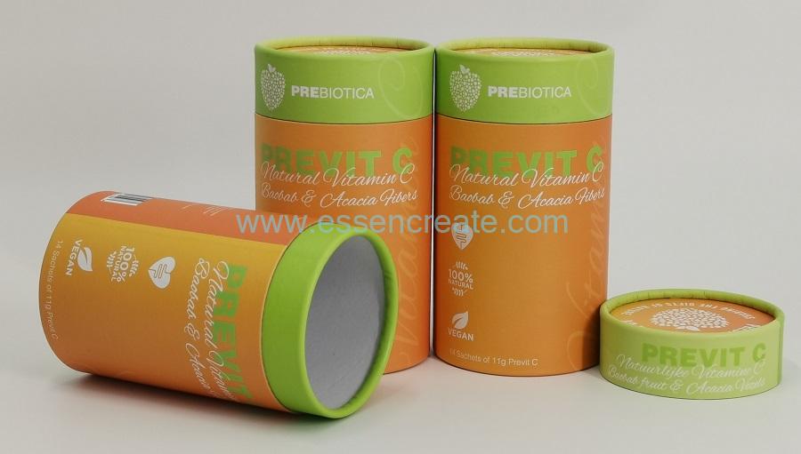 Protein Powder Supplement Packaging Crimping Round Paper Cans
