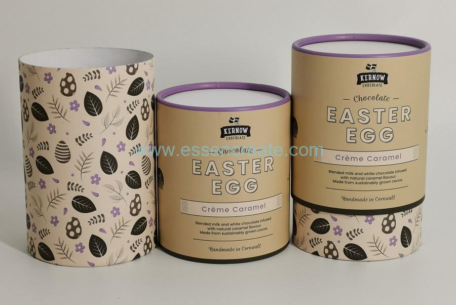 Curled Edge Cylinder Chocolate Cans Packaging