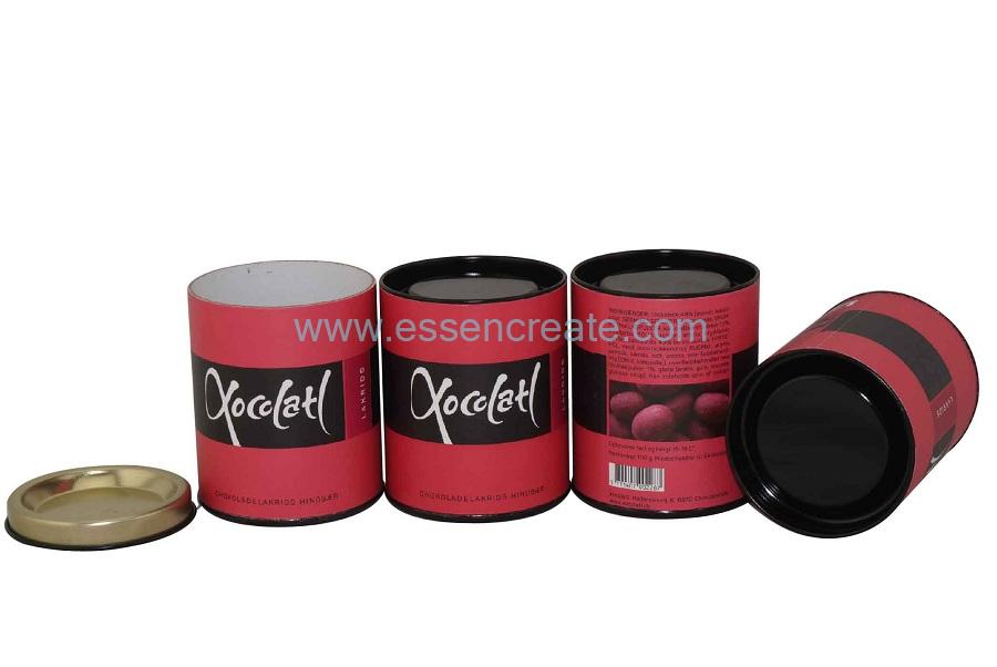 Custom Denmark Marble Chocolate Bean Packaging Paper Cans