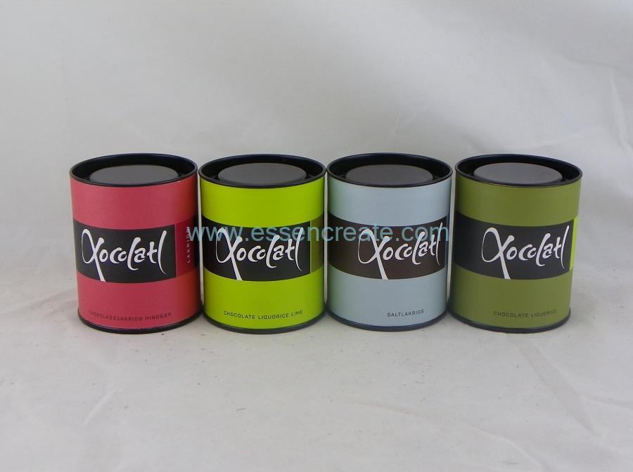 Chocolate Bean Packaging Paper Cans