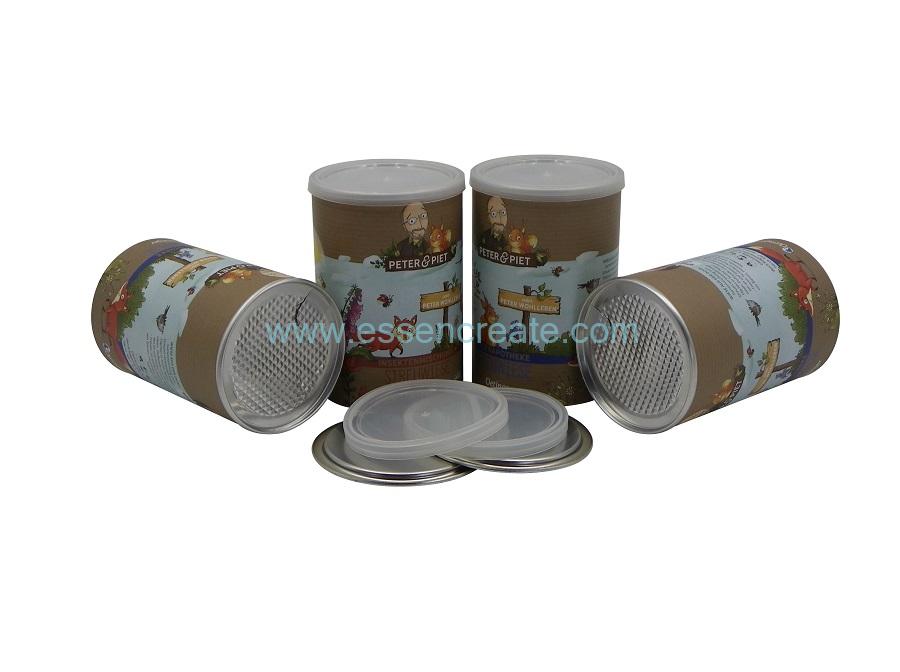Seed Packaging Paper Cans with Aluminum Foil Liner