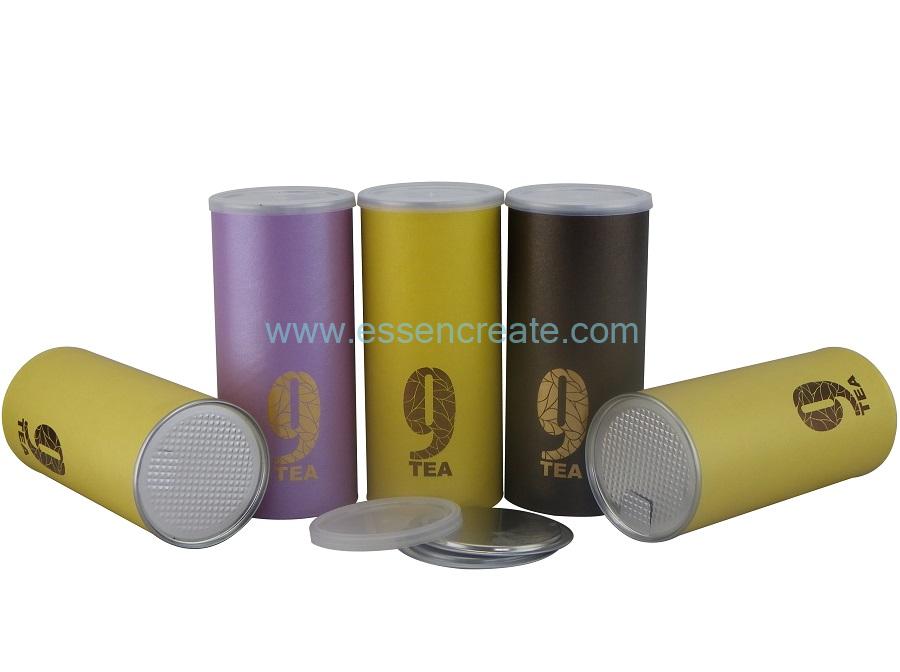 Paper Cans with AL Foil for Tea Packaging