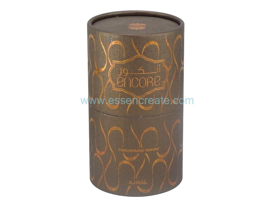Paper Hot Stamping Rolled Edge Perfume Packaging Tube