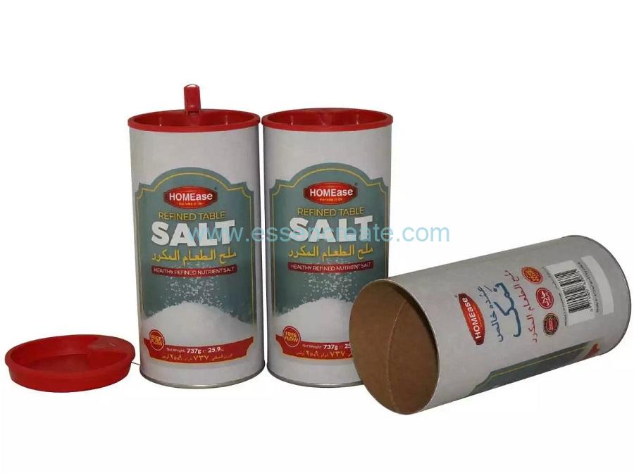 Special Plastic Spout Lid Table Salt Packaging Canister