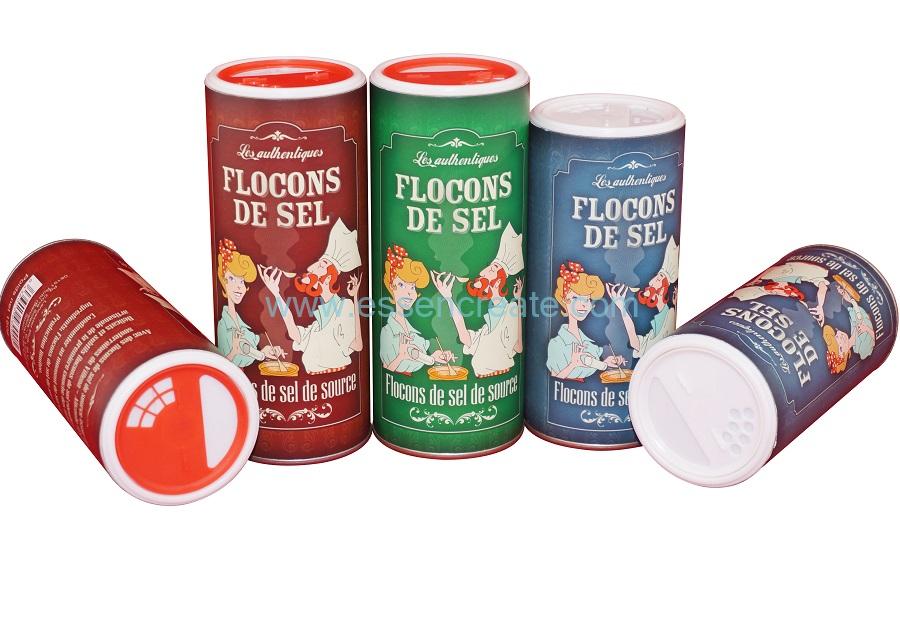 Table Salt Spice Paper Packaging Tube with Shaker