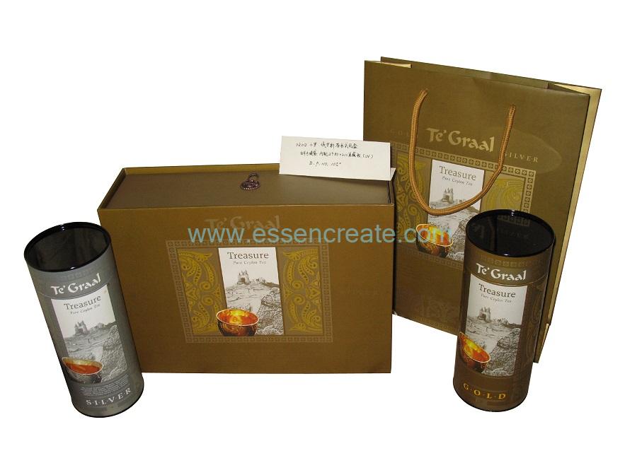 Tea Cans Packaging Box with Bag