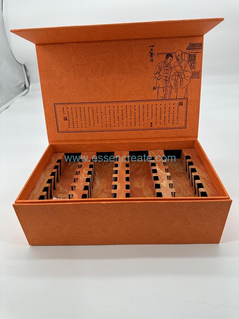 metal tea packaging can with paper packing tea box