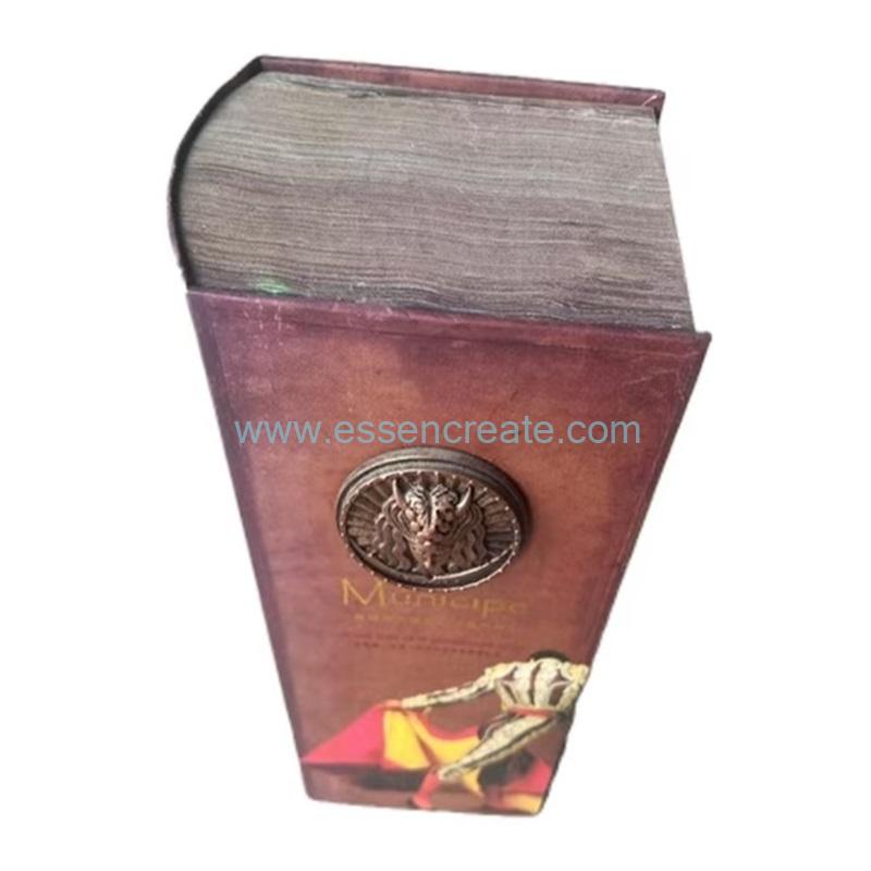 Folding Wine Box Packaging With Magnetic Lid Foldable Paper Box 