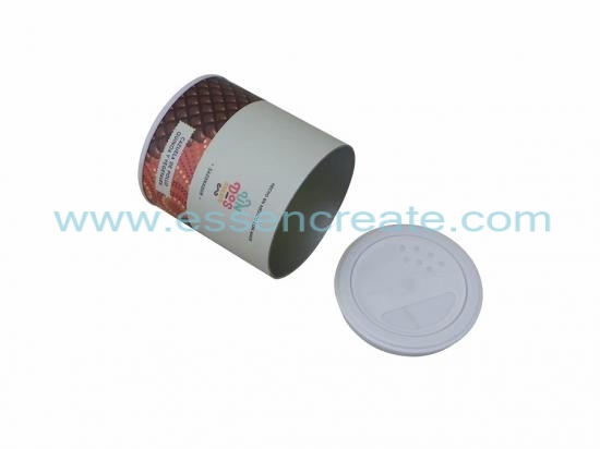 Pet Food Rotating Shaker Paper Canister