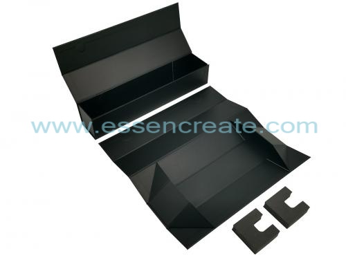 μαύρο αναδιπλούμενο μαγνητικό κουτί δώρου