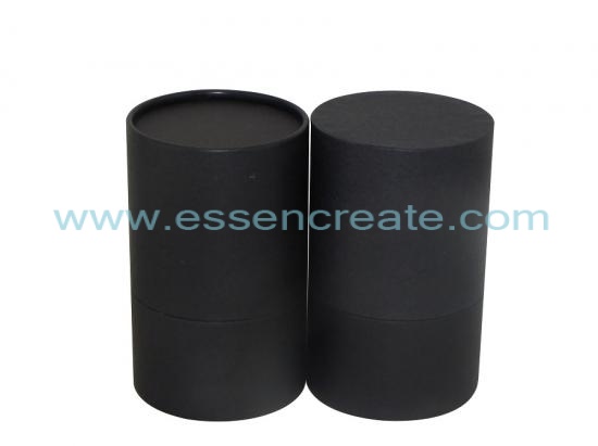 Complete Black Rolled Edge Paper Tube