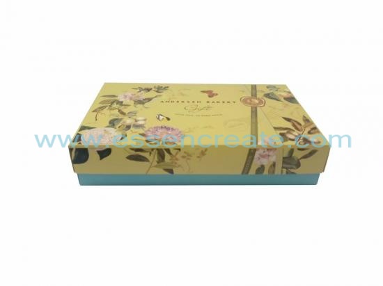Foldable White Card Mooncake Packaging Gift Box