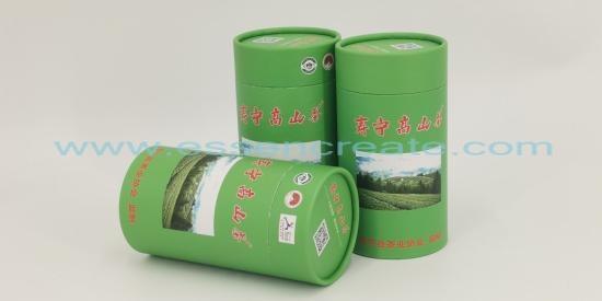 Mountain Tea Round Paper Can Packaging