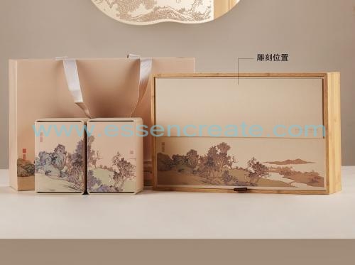 Landscape Map Exquisite Tea Packaging Box