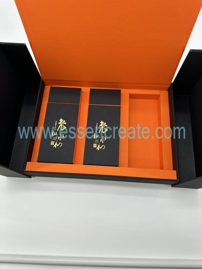 Custom High-End Clamshell Tea Gift Box Inside Small Box