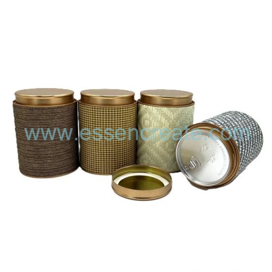 Custom Straw Tea Canister