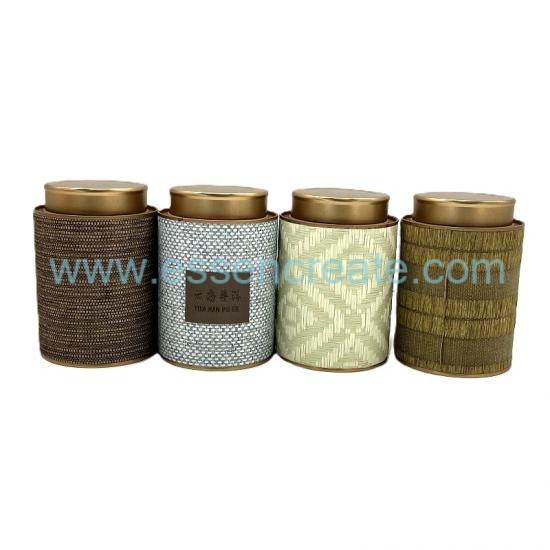 Custom Straw Tea Canister