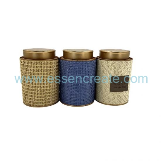 Custom Straw Tea Canister