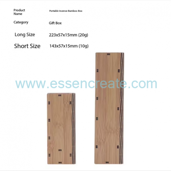 Custom Portable Bamboo Incense Boxes